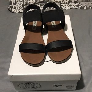 Steve Madden Black Sandals